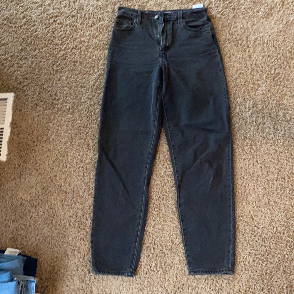Levi high rise loose tapered jeans